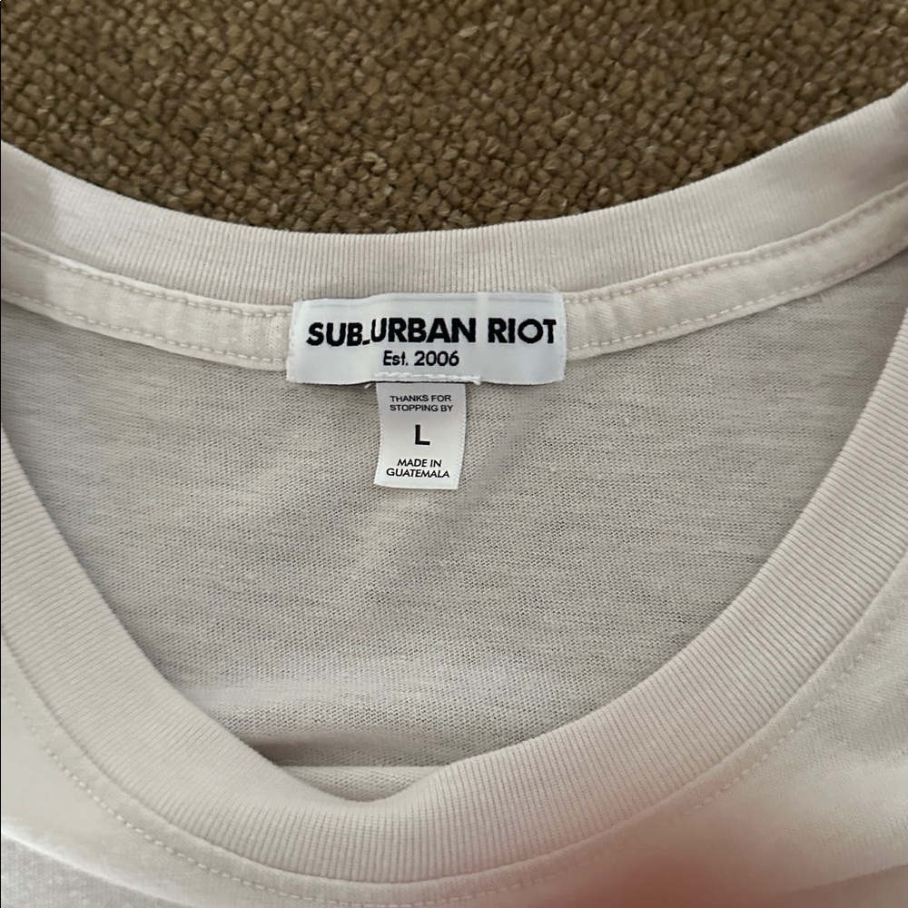 Sub_Urban Riot Crisp White Crewneck Tee - Picture 2 of 3